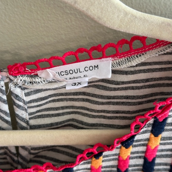 Chic Soul Multicolor Striped Shirt - Picture 4 of 4